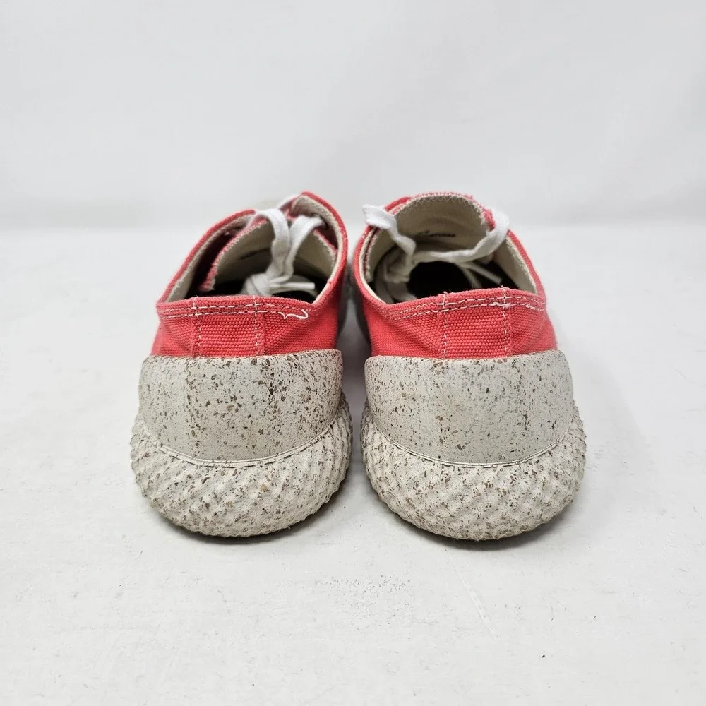 ASPORTUGUESAS‎ Shoes Womens Size 6.5 Red Canvas Lace Up Cork Sole 37 Sneakers